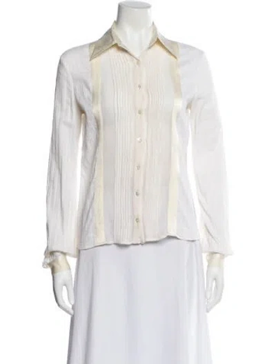 Pre-owned D&g Vintage 2000's Blouse In Neutral