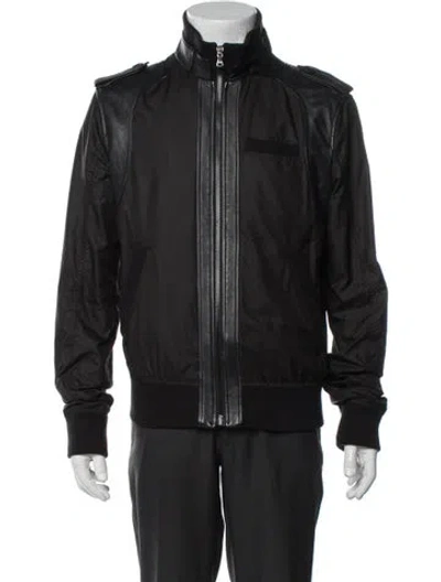 Pre-owned D&g Vintage 2000's Bomber Jacket In Black