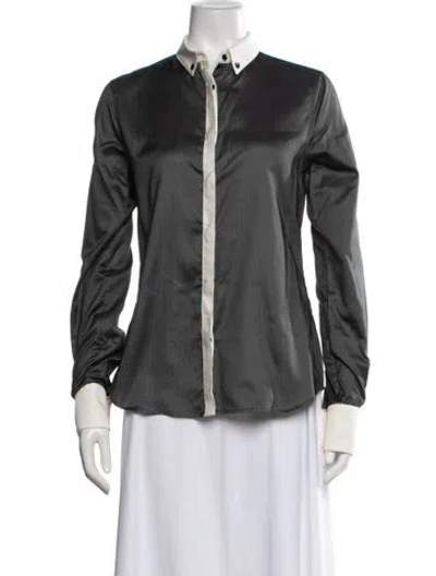 Pre-owned D&g Vintage 2000's Button-up Top In Black