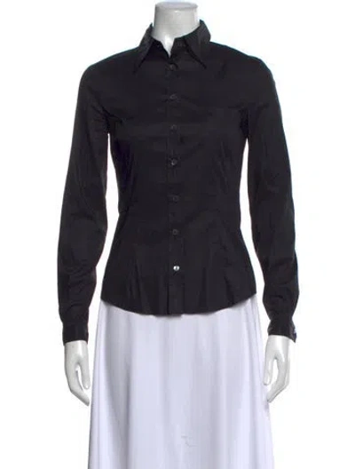 Pre-owned D&g Vintage 2000's Button-up Top In Black