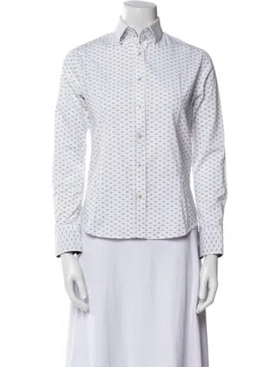 Pre-owned D&g Vintage 2000's Button-up Top In White