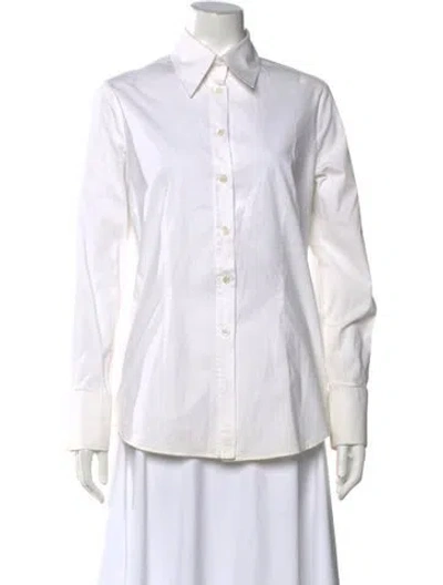 Pre-owned D&g Vintage 2000's Button-up Top In White