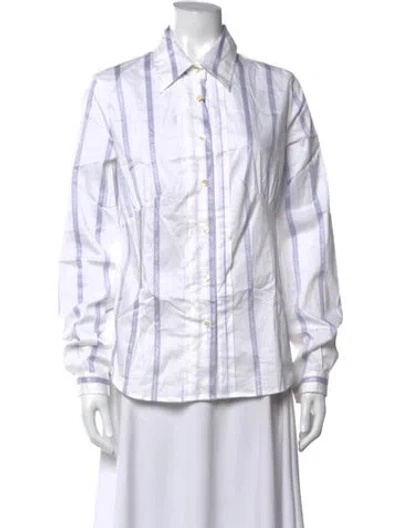 Pre-owned D&g Vintage 2000's Button-up Top In White