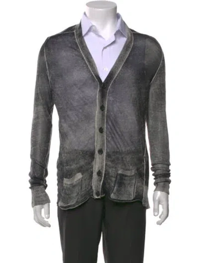 Pre-owned D&g Vintage 2000's Cardigan In Gray