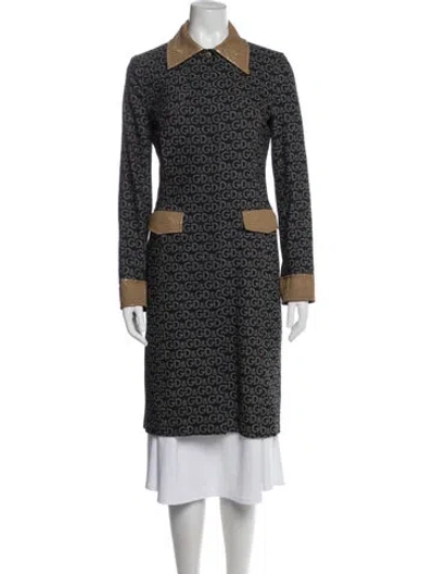 Pre-owned D&g Vintage 2000's Coat In Blue