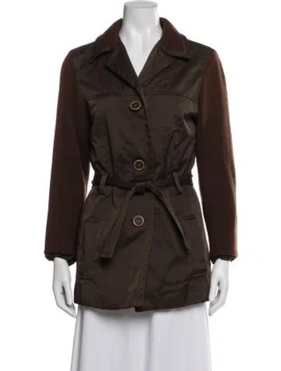 Pre-owned D&g Vintage 2000's Coat In Brown