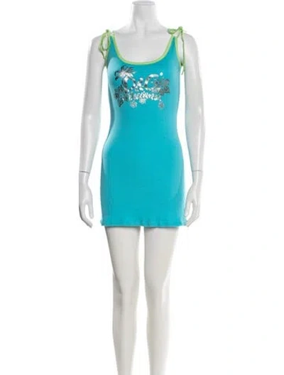 Pre-owned D&g Vintage 2000's Cover-up In Blue