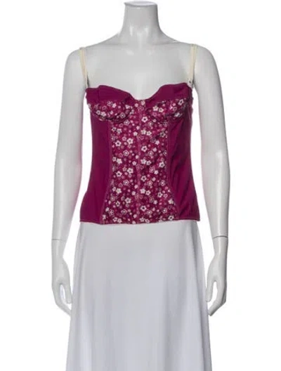 Pre-owned D&g Vintage 2000's Crop Top In Purple