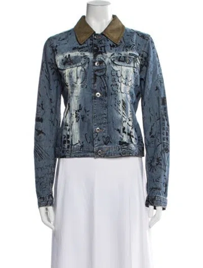 Pre-owned D&g Vintage 2000's Denim Jacket In Blue