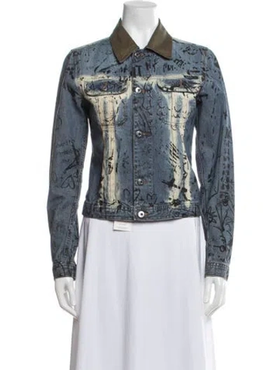 Pre-owned D&g Vintage 2000's Denim Jacket In Blue