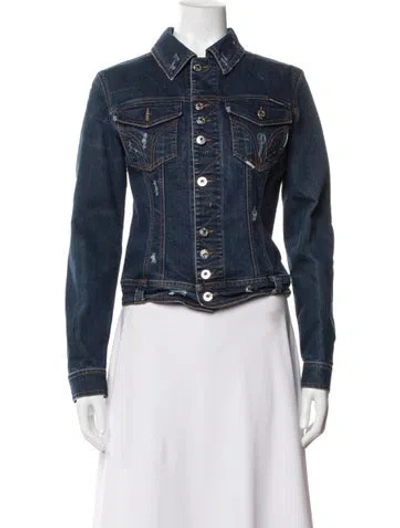 Pre-owned D&g Vintage 2000's Denim Jacket In Blue