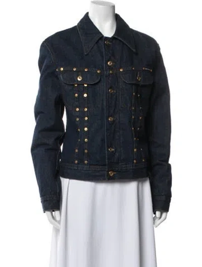 Pre-owned D&g Vintage 2000's Denim Jacket In Blue