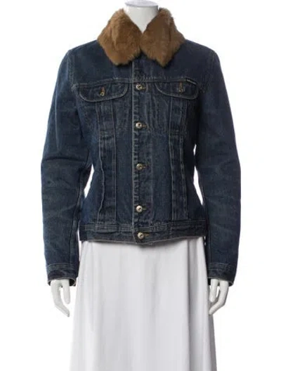 Pre-owned D&g Vintage 2000's Denim Jacket In Blue