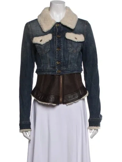 Pre-owned D&g Vintage 2000's Denim Jacket In Blue
