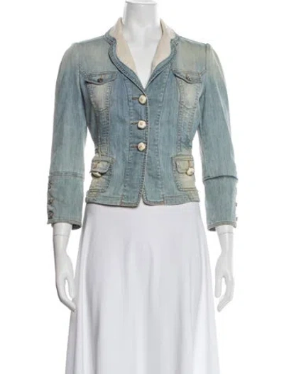 Pre-owned D&g Vintage 2000's Denim Jacket In Blue
