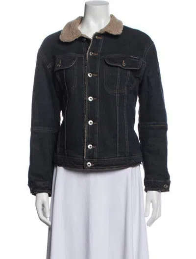 Pre-owned D&g Vintage 2000's Denim Jacket In Blue