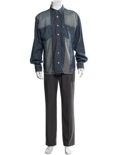 Pre-owned D&g Vintage 2000's Denim Jacket In Blue