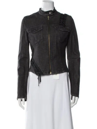 Pre-owned D&g Vintage 2000's Denim Jacket In Gray