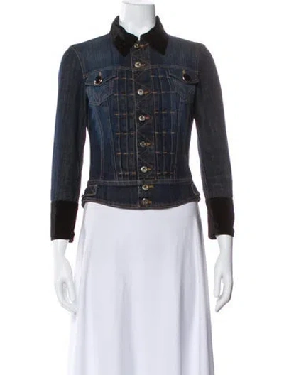 Pre-owned D&g Vintage 2000's Denim Jacket In Multi