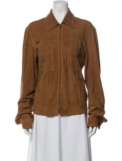 Pre-owned D&g Vintage 2000's Jacket In Brown