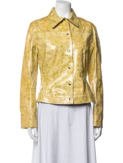 Pre-owned D&g Vintage 2000's Jacket In Yellow