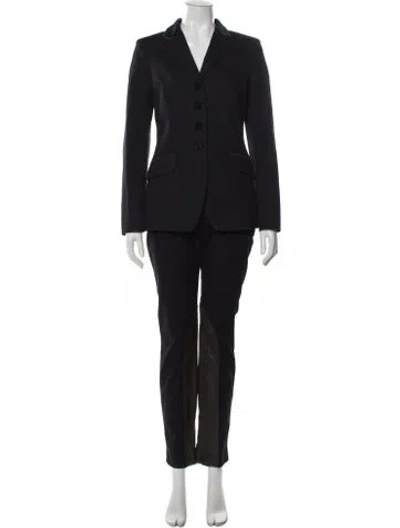Pre-owned D&g Vintage 2000's Pantsuit In Blue