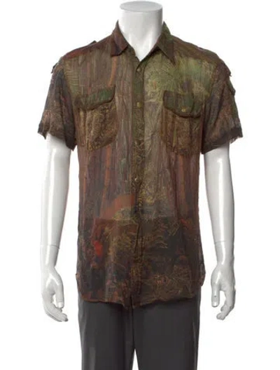 Pre-owned D&g Vintage 2000's Shirt In Brown
