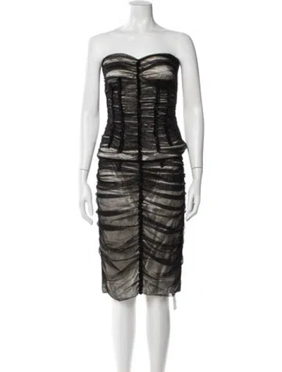 Pre-owned D&g Vintage 2000's Skirt Set In Black