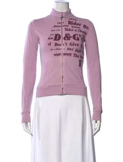 Pre-owned D&g Vintage 2000's Sweatshirt In Purple