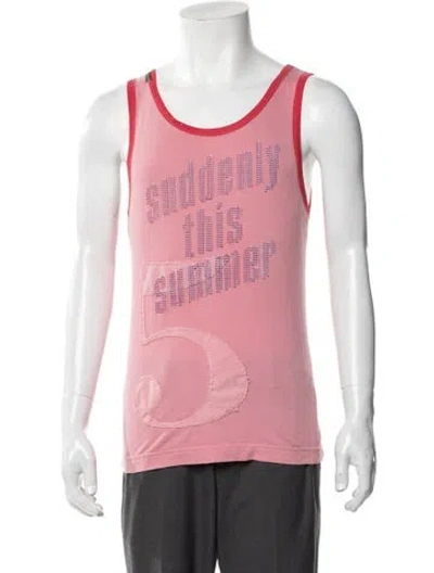 Pre-owned D&g Vintage 2000's Tank In Red