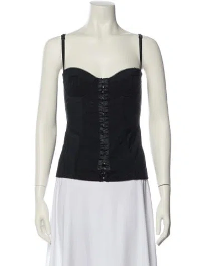 Pre-owned D&g Vintage 2000's Top In Black