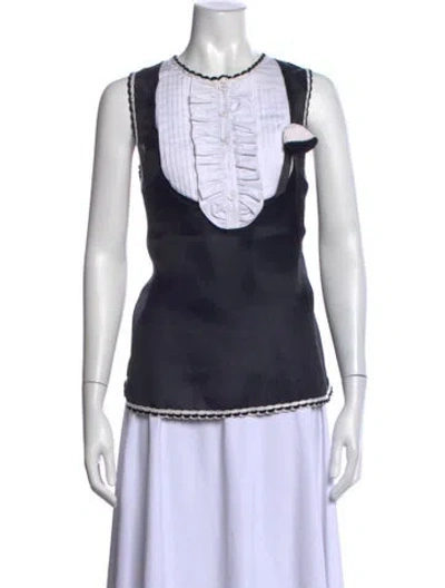 Pre-owned D&g Vintage 2000's Top In Black