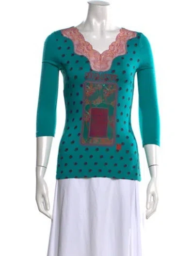 Pre-owned D&g Vintage 2000's Top In Blue