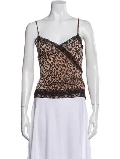 Pre-owned D&g Vintage 2000's Top In Brown