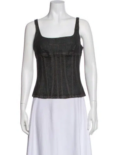 Pre-owned D&g Vintage 2000's Top In Gray