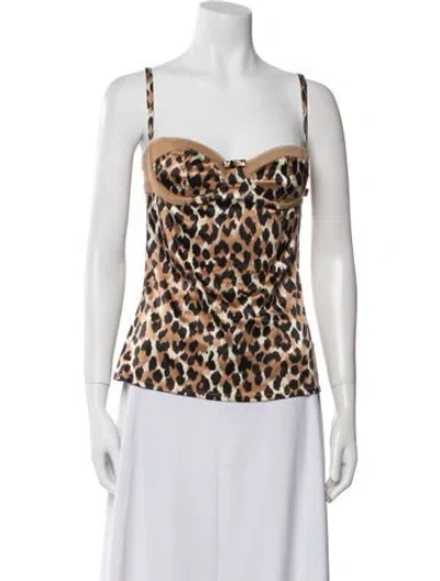 Pre-owned D&g Vintage 2000's Top In Neutral