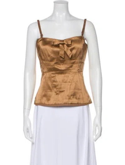 Pre-owned D&g Vintage 2000's Top In Neutral