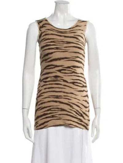 Pre-owned D&g Vintage 2000's Top In Neutrals