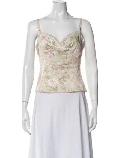 Pre-owned D&g Vintage 2000's Top In Neutrals