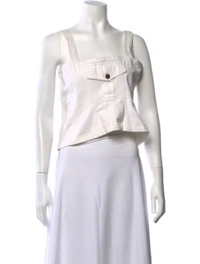 Pre-owned D&g Vintage 2000's Top In White
