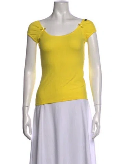 Pre-owned D&g Vintage 2000's Top In Yellow