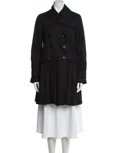 Pre-owned D&g Vintage 2000's Trench Coat In Black