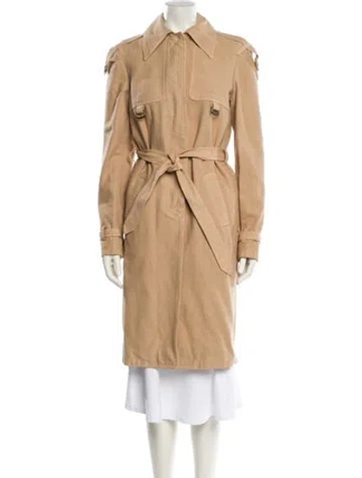 Pre-owned D&g Vintage 2000's Trench Coat In Neutral