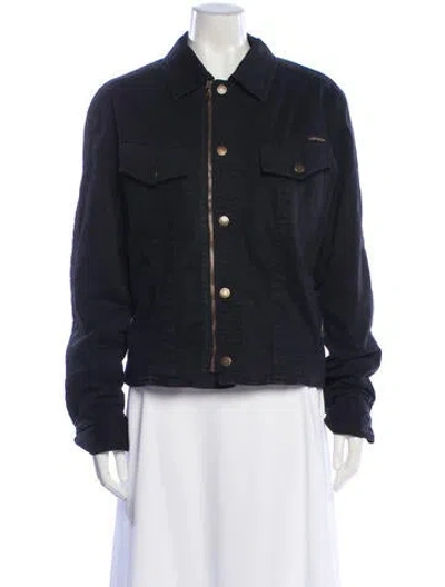 Pre-owned D&g Vintage 2000's Trucker Jacket In Black