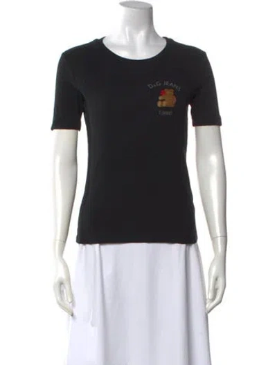 Pre-owned D&g Vintage 2000's T-shirt In Black