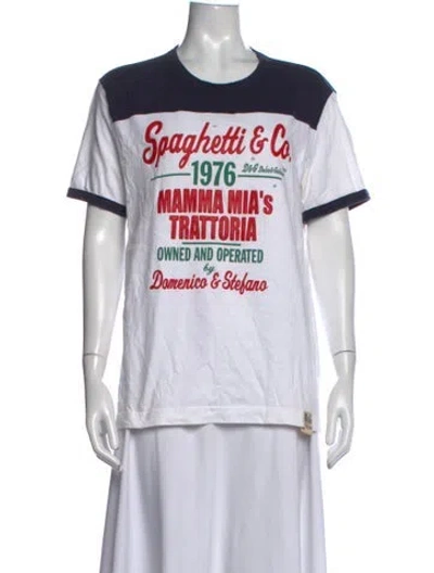 Pre-owned D&g Vintage 2000's T-shirt In White