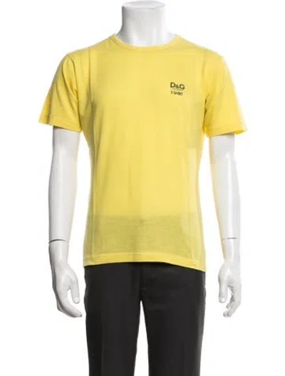 Pre-owned D&g Vintage 2000's T-shirt In Yellow