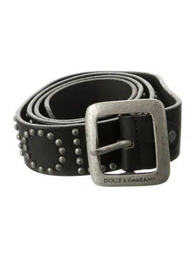 Pre-owned D&g Vintage 2000's Waist Belt In Black