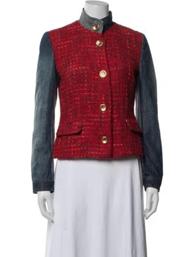 Pre-owned D&g Vintage 2001 Jacket In Blue/red