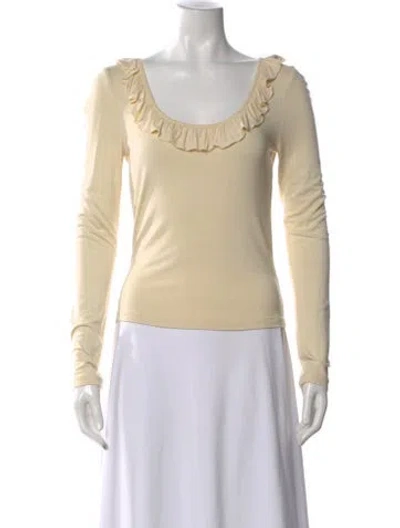Pre-owned D&g Vintage 2001 Top In Neutral